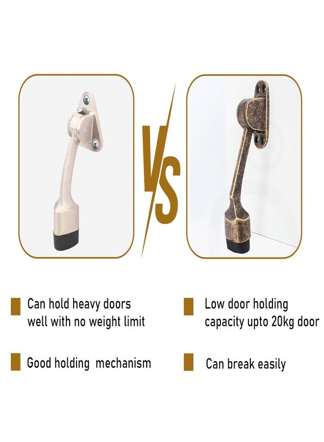 DHSVS Premium 5-Inch Door Stopper for Main Door with Ss Finish/Stopper with Rubber Grip for Home,Office and Hotels(Pack of 1) - Image 4